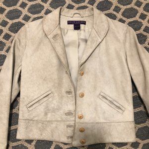 Ralph Lauren Collection Purple Label Leather Jacke